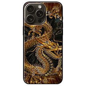 Ốp lưng dành cho Iphone 15 - Iphone 15 Plus - Iphone 15 Pro - Iphone 15 Pro Max - Rồng Nền Đenn - Hàng Chính Hãng