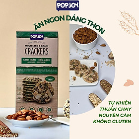 BÁNH HẠT VÀ NGŨ CỐC - Hạnh Nhân Kiều Mạch 195g- Thuần Chay, Nguyên Hạt, Ăn Kiêng, Giảm Cân, Healthy, Eat Clean, Low Carb