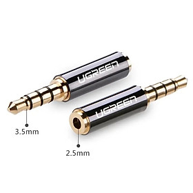 Ugreen 20502 Màu Đen Đầu chuyển âm thanh 3.5mm dương sang 2.5mm âm 20502 Hàng Chính Hãng