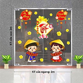 Mua DECAL TRANG TRÍ TẾT 2024 CHO CỬA HÀNG MẮT KÍNH