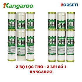 Mua Combo 3 bộ lọc thô 123 + 3 lõi số 1 cho máy Kangaroo Hàng chính hãng
