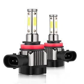 2Pcs IP68 Waterproof Car LED Headlight Bulbs LED Driving Lamp All-in-one Conversion Kit H7 50W