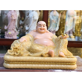 Mua  Đồ thờ cúng  Tượng Phật Di Lặc Đài Loan tay giữ túi vàng ngọc ngà châu báu  vô ưu an nhiên tự tại !!!