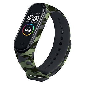 Vòng thay thế cho Xiaomi Miband 3 - 4 - 5 màu lính rằn ri