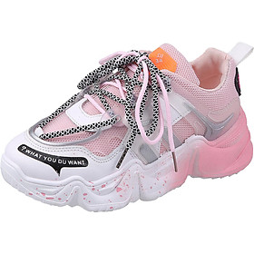 Giầy thể thao nữ Sneaker đế màu cực cá tính 2020
