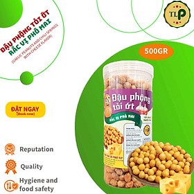 HỦ 500GR ĐẬU PHỘNG TỎI ỚT RẮC VỊ PHÔ MAI SIÊU NGON TÂN LỘC PHÁT