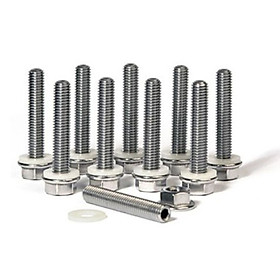 Fun 10Pcs Car Exhaust Manifold Gasket Bolt Kit For Honda B C D F H K Series Car Accessories