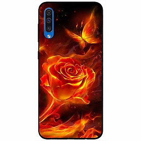 Ốp lưng dành cho samsung a30s mẫu hoa hồng lửa