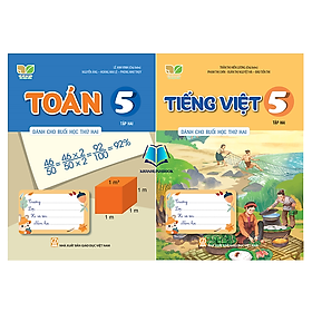 Sách - Combo Toán + Tiếng Việt 5 - tập 2 ( dành cho buổi học thứ 2 ) (Kết Nối Tri Thức)