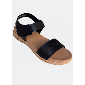 Giày sandal đen đế bệt cao cấp TH_SD045