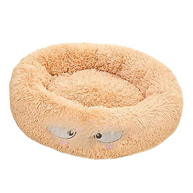 Cute Round  Pet Sleeping Bed Cozy Winter Bed For Small Animals Cat Dog
