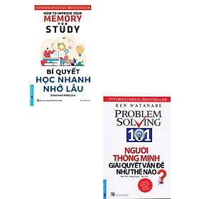 Combo Bí Quyết Học Nhanh Nhớ Lâu + Người Thông Minh Giải Quyết Vấn Đề Như Thế Nào? (Bộ 2 Cuốn) _FN