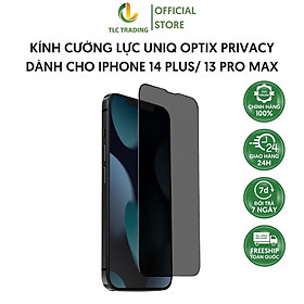 HÀNG CHÍNH HÃNG - Kính Cường Lực UNIQ Optix Anti Blue Light Dành Cho Iphone 14 Plus/ 13 Pro Max Chống Ánh Sáng Xanh Bảo Vệ Mắt