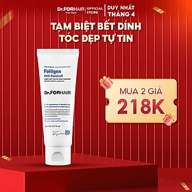 Dầu gội đầu giảm gàu ngứa hỗ trợ mọc tóc Dr.FORHAIR Folligen Anti-Dandruff Shampoo