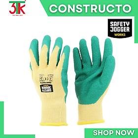 Găng tay bảo hộ đa năng Constructo - Safety Jogger phủ cao su chống trầy, chống rách, ôm tay, Găng Tay Xe Máy ,làm vườn