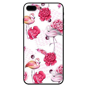 Ốp lưng dành cho iphone 7 / iphone 8 - iphone se 2020 - 7 plus / 8 plus mẫu hạc hồng mẫu đơn