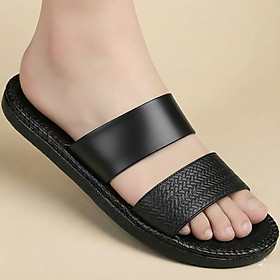 Dép Nam Quai Ngang HA NAM Da Bò Thật Cao Cấp DNA22044