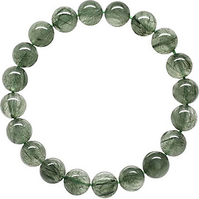 Vòng Thạch Anh Tóc (9mm) Ngọc Quý Gemstones VT72 - Xanh