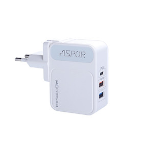 Mua Củ sạc nhanh 3 cỔng 30W Aspor A838 -Hàng chính hãng