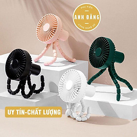 Quạt mini tích điện dành cho Tripod Fan 3 chân xoắn - cầm tay