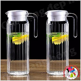Bình thủy tinh tăm 1000ml màu hổ phách hoặc trắng