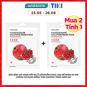 Mặt Nạ Lebelage Pomegranate Solution Mask Pack Moisture Hardening Chiết Xuất Từ Lựu 25g