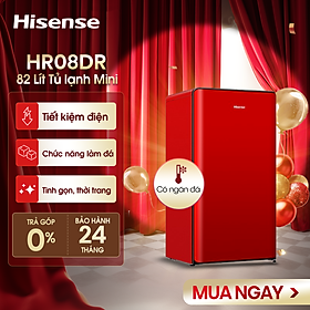 Tủ lạnh Mini Hisense 82 Lít HR08DR/HR08DW tiết kiệm điện, làm lạnh nhanh, bảo hành 24 tháng - HÀNG CHÍNH HÃNG