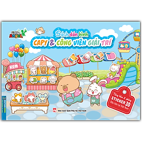 Sách Dán Hình - Capy Và Công Viên Giải Trí (Tặng Kèm 2 Phòng Sticker 3D)