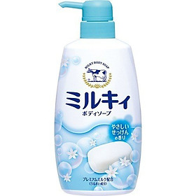 Sữa Tắm Cow Milky Body Soap Nhật Bản 550ml - Hương Hoa Hồng, Hoa Cỏ Mẫu Mới Nhất