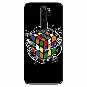 Ốp lưng in cho Xiaomi Redmi Note 8 Pro Rubik Toán Học