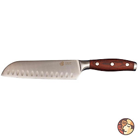 Dao đa năng Chef Studio dáng Santoku Hollow độ dài 17.7cm, chuyên dùng cắt thái thịt cá, rau củ quả