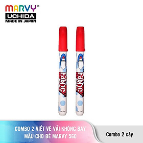 Combo 2 cây Bút Vẽ Vải Không Bay Màu Cho Bé Marvy 560