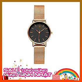 Đồng Hồ Nữ PAGINI Thiết Kế Kiểu Ý Sang Chảnh, Dây Titanium Không Gỉ, Mặt Kính Sapphire Cao Cấp, Chống Nước 3ATM, Mặt Tròn Chạy 3 Kim - Máy Quartz Siêu Bền - Tặng PIN Dự Phòng + Hộp Đẹp - PAW08222