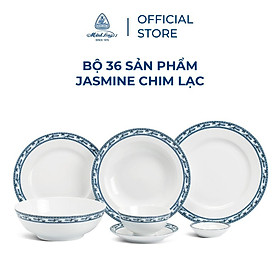 Mua Bộ chén dĩa sứ Minh Long 36 sản phẩm - Jasmine - Chim Lạc