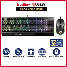 Mua Bộ Bàn Phím Giả Cơ Và Chuột Gaming MSI Vigor GK30 US - Hàng Chính Hãng