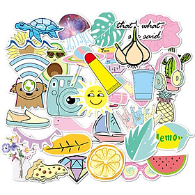 Set 30 VSCO Sticker động vật ảnh ép lụa