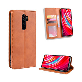 Bao da Flip Wallet Leather dạng ví đa năng siêu bền siêu êm dành cho Xiaomi Redmi Note 8 Pro 