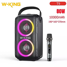 W-King T9 Họ Karaoke Tiệc Nhiều Màu Sắc RGB Loa Bluetooth Không Dây Di Động 80W Cao Cấp TWS Stereo Loa Caixa De Som Color: T9-2