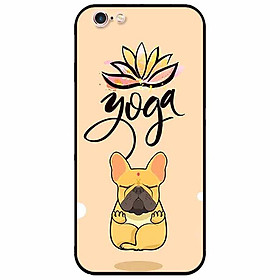 Ốp lưng in cho Iphone 6/ 6s Mẫu Cún Yoga
