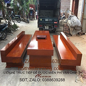 Mua Bộ Bàn Ghế K3 Có Tựa Gỗ Xoan Đào