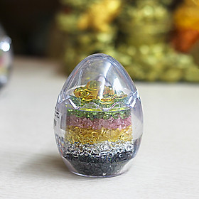Mua Trứng phong thủy Thạch Anh ngũ sắc
