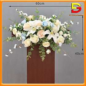 Mua Lẵng Hoa Giả Treo Bục Phát Biểu Hoa Trang Trí Hội Nghị Sự Kiện Tiệc Cưới DG-127