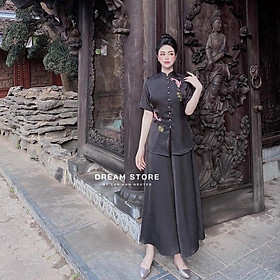 ĐỒ LAM ĐI CHÙA Mẫu Song Ngư Lụa Cao Cấp