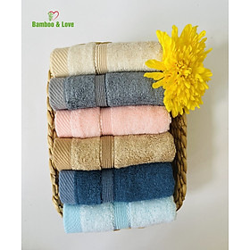 Mua Khăn gội sợi tre Bamboo&Love 35x75cm mềm mại kháng khuẩn siêu thấm hút an toàn cho da ngay cả với trẻ sơ sinh