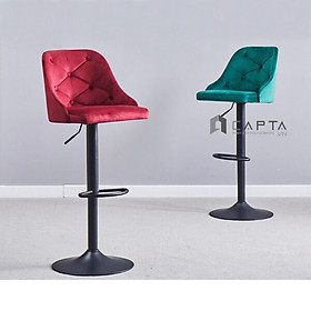 Mua Ghế quầy bar nhập khẩu CB2264A-F Nội thất Capta Chân sơn tĩnh điện màu đen nệm bọc vải nhung