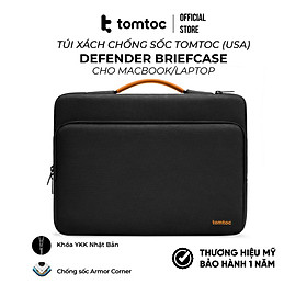 Túi xách chống sốc Tomtoc Briefcase cho cho Macbook Air/Pro13 /Pro 14/ Air 15/ Pro 16 - Hàng chính hãng