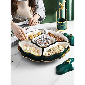 Mua khay đựng mứt   bánh kẹo hoa to cao cấp