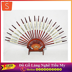 Mua Bộ Đũa Thờ Gỗ Hương 10 Đôi Hình Dải Quạt Dùng Để Ban Thờ