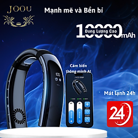 Quạt Đeo Cổ JOOU D08P 10,000mAh, Làm mát lên đến 24 giờ, Công Nghệ Thông Minh Cảm Biến AI (Hàng chính hãng)