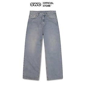 Quần jeans dài unisex Local Brand BAGGY JEANS dáng suông, ống rộng - Thương hiệu SWE VN